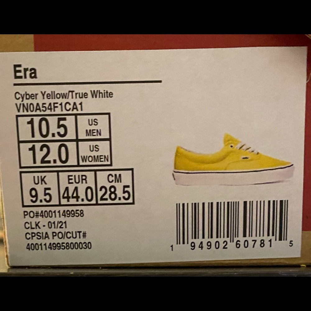 New with box Vans Era mens 10.5